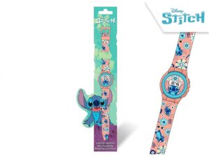 Stitch orologio fiori