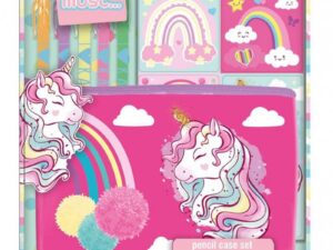 Set accessori scuola in scatola regalo Unicorno