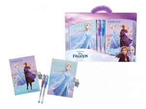 Set regalo con 2 diari segreti e due penne gel glitter - Frozen