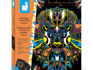 Tavole da colorare «Animali» + pennarelli fluo