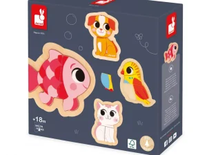 4 Puzzles Evolutivi - Animali Domestici
