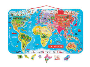 Puzzle Magnetico del Mondo Versione Italiana 92 pezzi (legno)