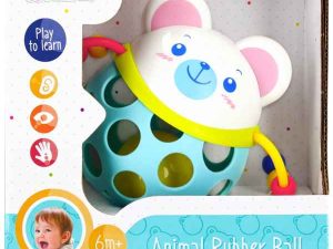 bam bam palla di gomma con orso