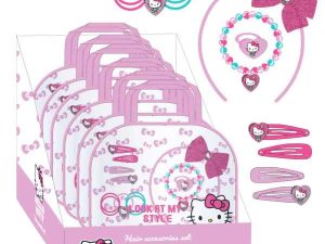 Hello Kitty - set di accessori capelli borsa