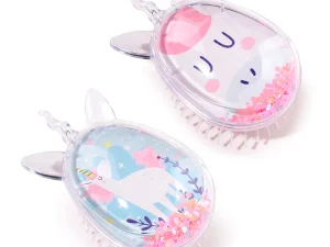 Spazzola glitterata unicorno